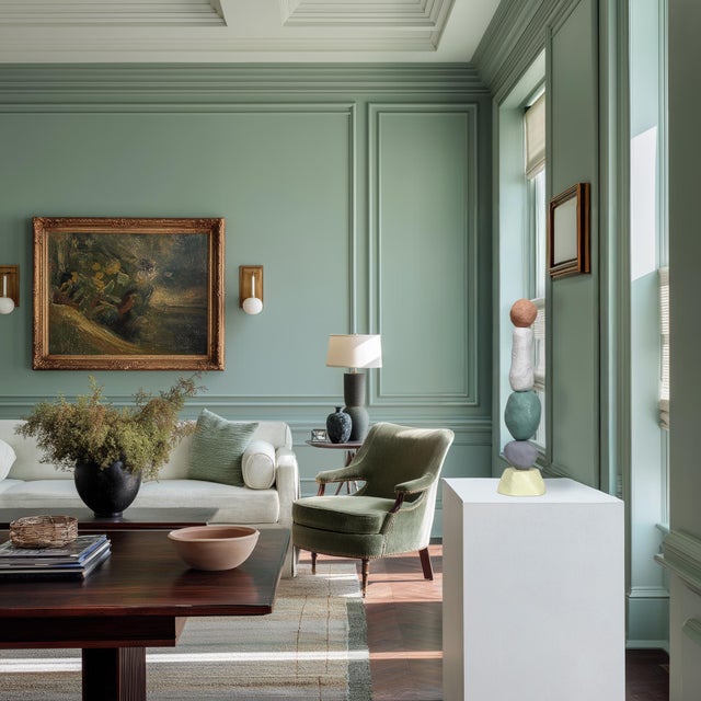 Palm Springs Totem 1 - Modern Unique Muted Tone Abstract Playful Resin Sculpture Original Artwork by Nayla Saroufim For Sale - Image 9 of 9