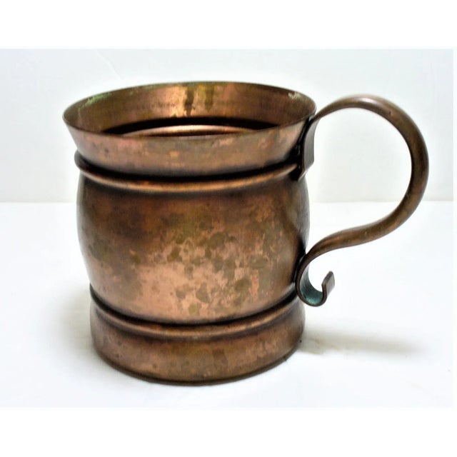 Vintage Copper Cup Early American Engraved With the Name Ray For Sale - Image 4 of 5