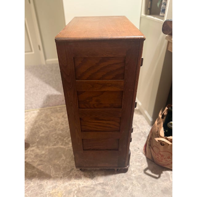 American Antique Oak Ice Box For Sale - Image 3 of 11