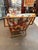 Pair of Mid-Century Rattan Lounge Chairs With Tropical Botanical Upholstery For Sale In Atlanta - Image 6 of 11