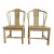 Mid-20th Century Pair of Henredon Lacquered Chinoiserie Caned Accent Chairs For Sale