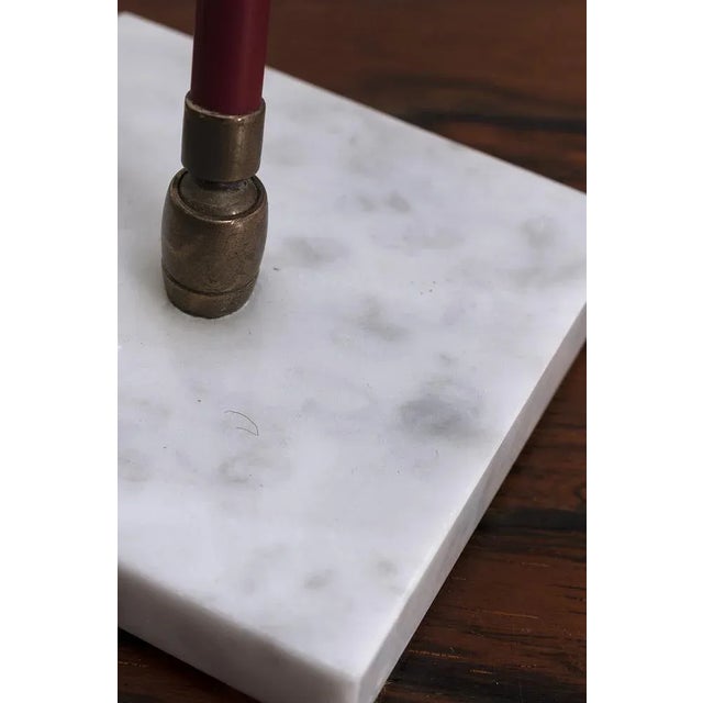 Desk Lamp with Marble Base For Sale - Image 5 of 9