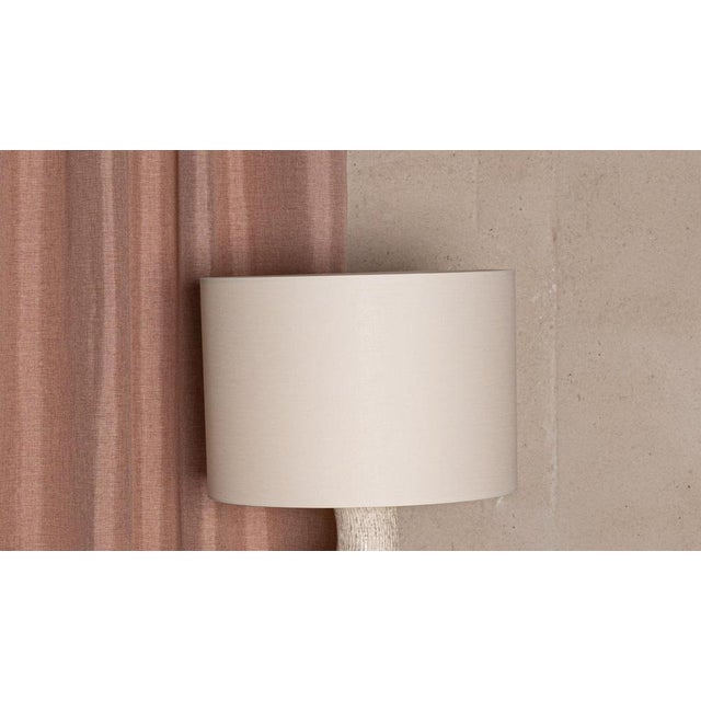 Contemporary Grey Ribbed Ceramic Venuso Table Lamp by Simone & Marcel For Sale - Image 3 of 6