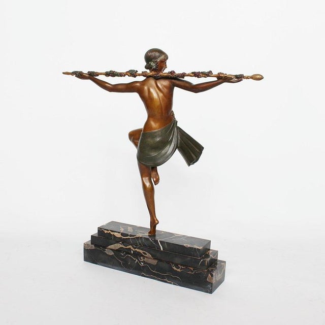 1920s Pierre le Faguays, Dancer with Thyrsus, 1920s, Bronze For Sale - Image 5 of 11