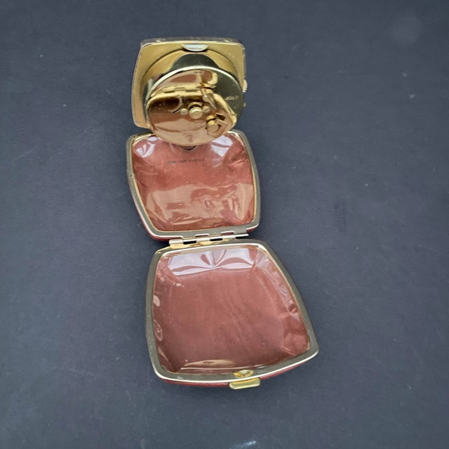 Metal Vintage Linden Travel Alarm Clock in Leather Case For Sale - Image 7 of 9