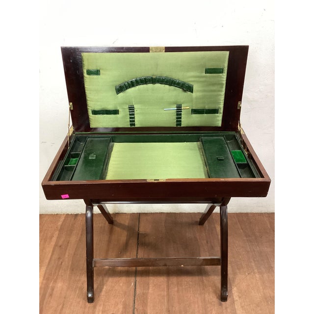 Campaign Late 19th Century Victorian Walnut Campaign Travelling Salesman Desk For Sale - Image 3 of 9