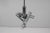 Silver Space Age Adjustable Suspension Lamp in Chromed Steel, 1975 For Sale - Image 8 of 16