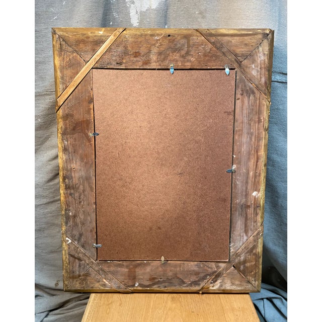 18th Century 18th Century French Frame With Modern Contemporary Art For Sale - Image 5 of 6