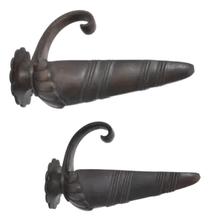 Neoclassical Bronze Wall Sconces, 1920s, Set of 2