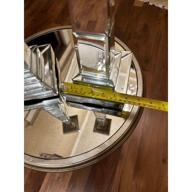 2010s Mirrored Candlesticks - Pair For Sale - Image 5 of 5
