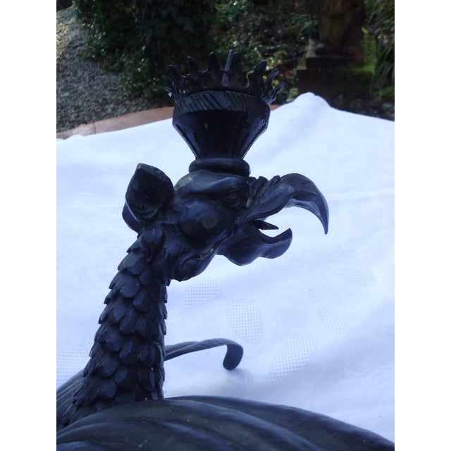 Wooden Dragon Wall Sconce For Sale - Image 12 of 16
