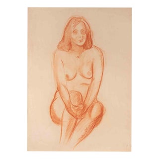 Robert Santerne, Nude, Pastel Drawing, 1960s For Sale