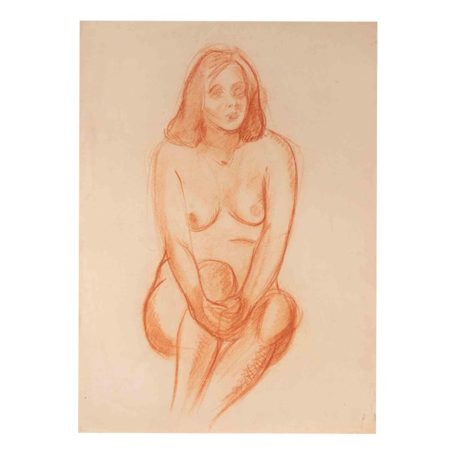 Robert Santerne, Nude, Pastel Drawing, 1960s For Sale