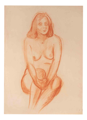 Robert Santerne, Nude, Pastel Drawing, 1960s
