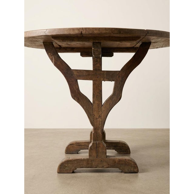 Late 19th Century French Vendange Wine Tasting Tilt-Top Table For Sale - Image 4 of 6