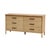Tan Lennon 60 in. W Rectangular Wood 6 Drawer Rounded Leg Dresser, Light Natural Wood For Sale - Image 8 of 8