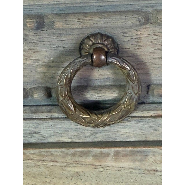 19th Century Italian Neoclassical Demilune Credenza With Marble Top For Sale - Image 11 of 18