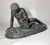 Antique 1800's Hand Carved Green Serpentine Marble the Dying Gaul Sculpture For Sale - Image 4 of 18