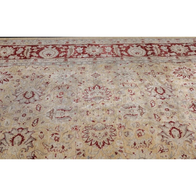 Textile Peshawar Rug 8'11'' X 12'1'' For Sale - Image 7 of 12