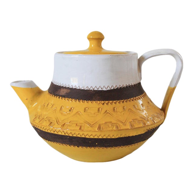 Mid 20th Century Italian Mid-Century Modern Ceramic Teapot or Coffee Pot For Sale