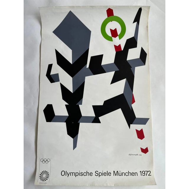Munich Olympic Games Poster by Allan Darcangelo, 1972 For Sale - Image 4 of 7