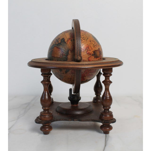 Mid 20th Century Vintage Italian World Desk Globe For Sale - Image 5 of 15