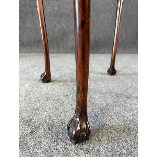 Wood Early 1900s Mahogany Accent Table For Sale - Image 7 of 7