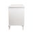 Early 21st Century A Classic European Baroque-Style White Embossed Storage Cabinet/Bathroom Vanity Base. For Sale - Image 5 of 14