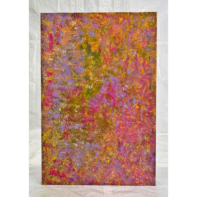 Abstract Sharon Cannon "Giverny Ii" Abstract Oil Painting Color Field Canvas La Artist For Sale - Image 3 of 18