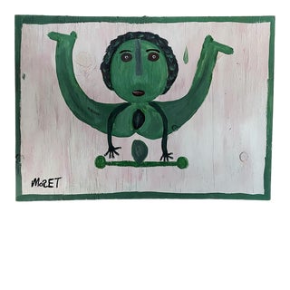 Mose Tolliver Folk Art Painting For Sale