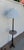 Traditional Vintage Regency Style 2 Light Embellished Bronze Floor Lamp With Attached Marble Table and Shade For Sale - Image 3 of 15
