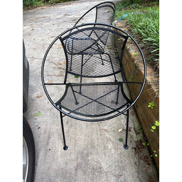 Black Mid 20th Century Tempestini Radar Hoop Chairs - Restored, 2 Pieces, Attributed For Sale - Image 8 of 8