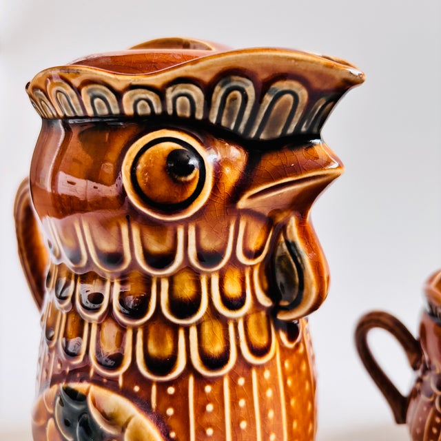 Mid 20th Century Mid Century Pottery Chicken Tea Set - Teapot, Creamer, and Sugar Bowl For Sale - Image 5 of 14