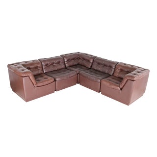 Modular Leather Sofa from Laauser, 1970s For Sale
