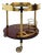 Brass and Glass Serving Bar Cart attributed to Corrado Corradi Dellacqua for Azucena, Italy, 1960s For Sale