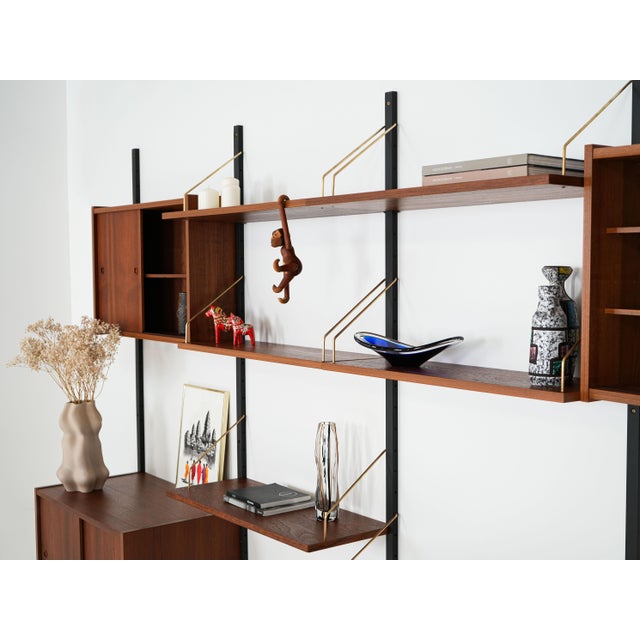 Wood Danish Teak System Bookcase, 1960s For Sale - Image 7 of 18