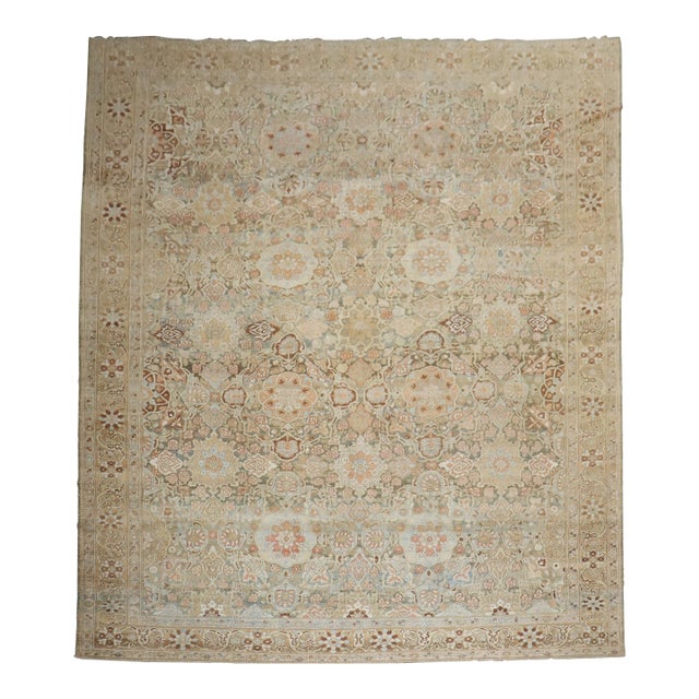 Early 20th Century Zabihi Collection Spectacular Large Scale Neutral Persian Oversize Bakhtiari Rug - 6'6" x 20' For Sale