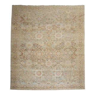 Zabihi Collection Spectacular Large Scale Neutral Persian Oversize Bakhtiari Rug For Sale