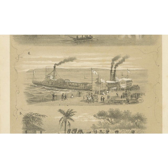 J.M. Schalekamp & G. van den Berg, Missouri, Lake Champlain, New York, San Francisco & Cotton Harvest, 1879, Paper For Sale - Image 6 of 9