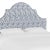 Halsted Headboard in Blue Snake Skin, King For Sale