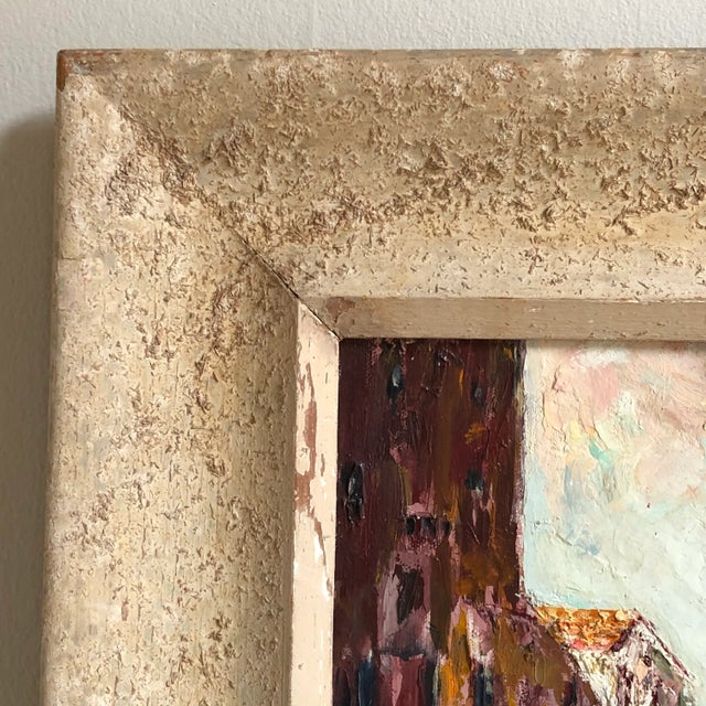 1954 Venetian Cityscape Oil Painting, Framed For Sale - Image 10 of 13