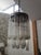 Magnificent and spectacular lighting set by Venini. Italy, 1970s. The chandelier features a chromed metal frame. Suspended...