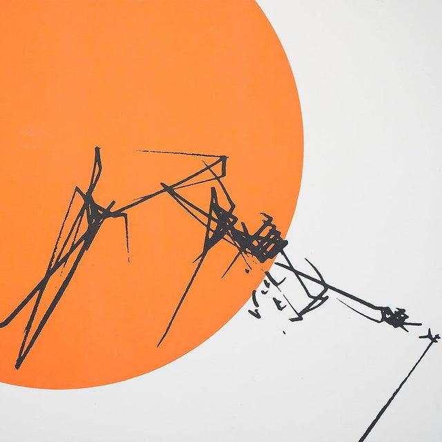 Emilio Scanavino, Composition, Silkscreen on Cardboard, 1960s For Sale - Image 9 of 15