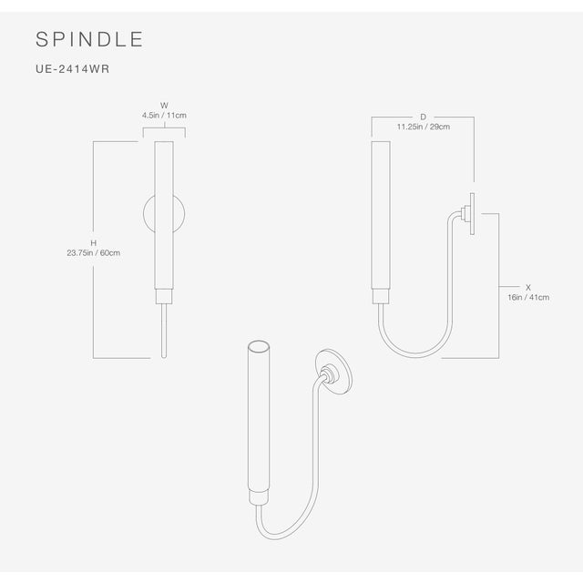 Urban Electric Urban Electric Spindle Sconce For Sale - Image 4 of 4