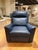 Hancock & Moore Navy Leather Power Recliner, 365 Pound Weight Capacity. Interior Seat Width 24.5" Interior Seat Depth...