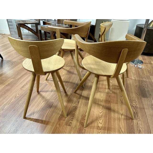 Sori Yonagi for Hida Bleached Oak Table and Chairs Reissue 2022 For Sale - Image 15 of 18
