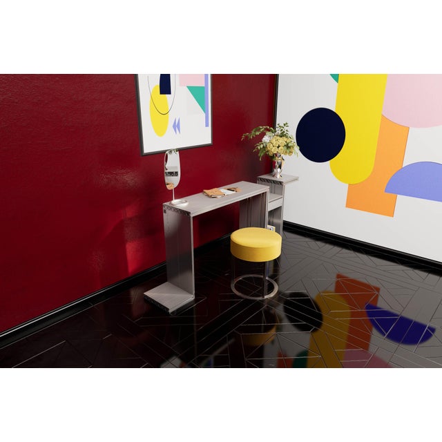 Contemporary Paris Console Table from Aluminium Exchange For Sale - Image 3 of 6