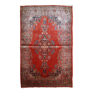 1910s, Handmade Antique Persian Sarouk Rug 3.4' X 5.3'