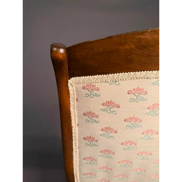 American Victorian Lincoln Rocking Chair in Walnut-Stained Birch With Goose-Neck Arms, Circa 1890 For Sale - Image 14 of 18