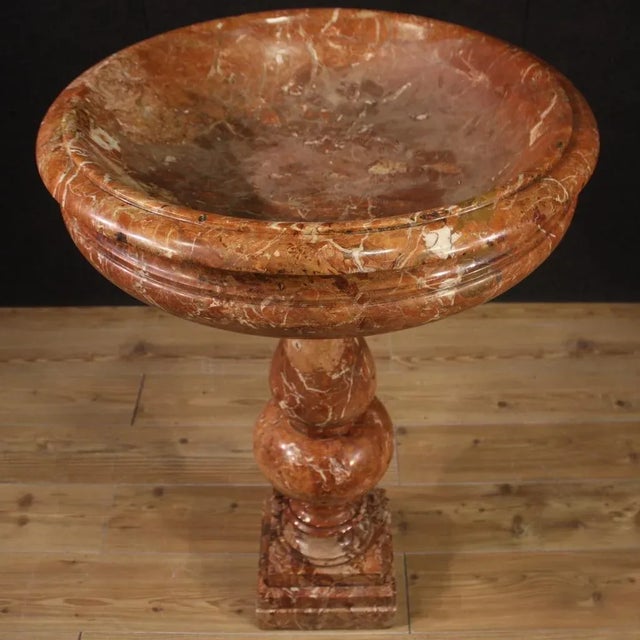 Antique Italian Red Marble Tub, 1870 For Sale - Image 10 of 13